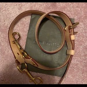 SOLD Louis Vuitton adjustable leather strap